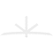 Ekena Millwork Alberta Architectural Grade PVC Gable Bracket, 96"W x 36"H x 2"D x 4"F, 9/12 Pitch GBP096X36X0204ALB00 - alternate 5